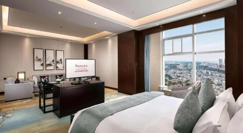 Bed in Ramada by Wyndham Wuhan Dongxihu