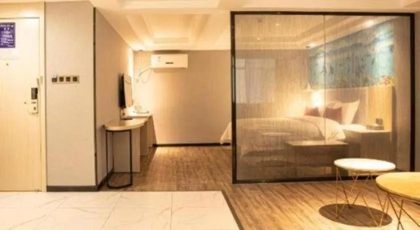 Bed in Borrman Hotel Dongguan Houjie Wanda Plaza Liaoxia Metro Station