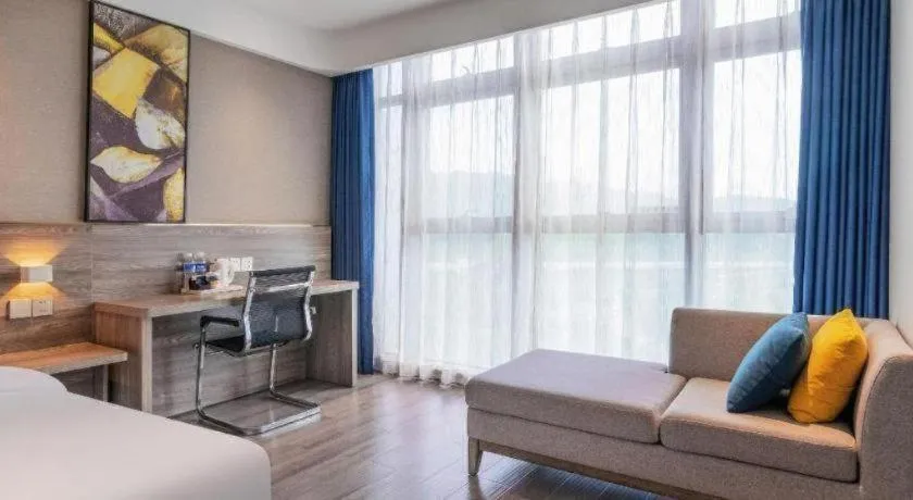 Bed in 7 Days Premium Hotel Chongqing Jiangbei International Airport Terminal 3