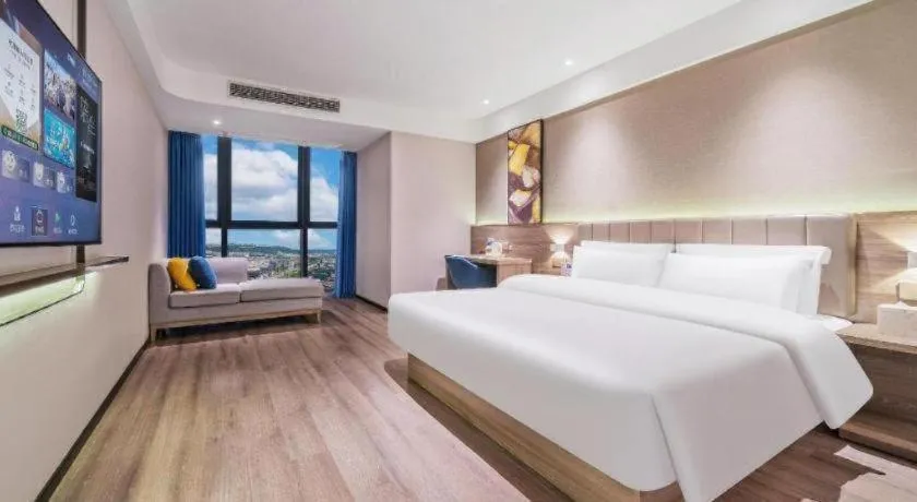 Bed in 7 Days Premium Hotel Chongqing Jiangbei International Airport Terminal 3