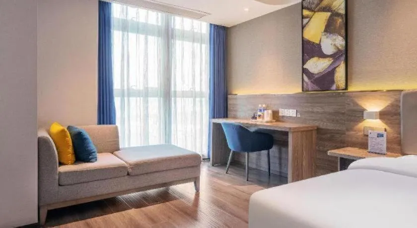 Bed in 7 Days Premium Hotel Chongqing Jiangbei International Airport Terminal 3