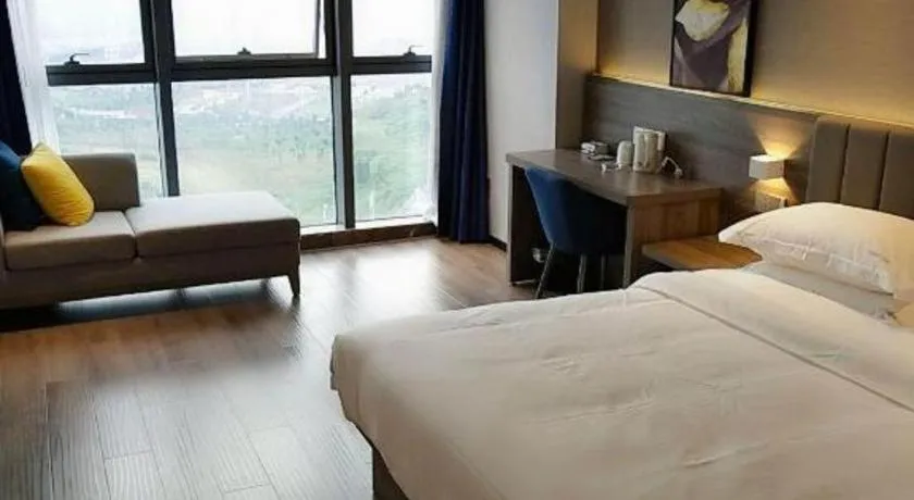 Bed in 7 Days Premium Hotel Chongqing Jiangbei International Airport Terminal 3