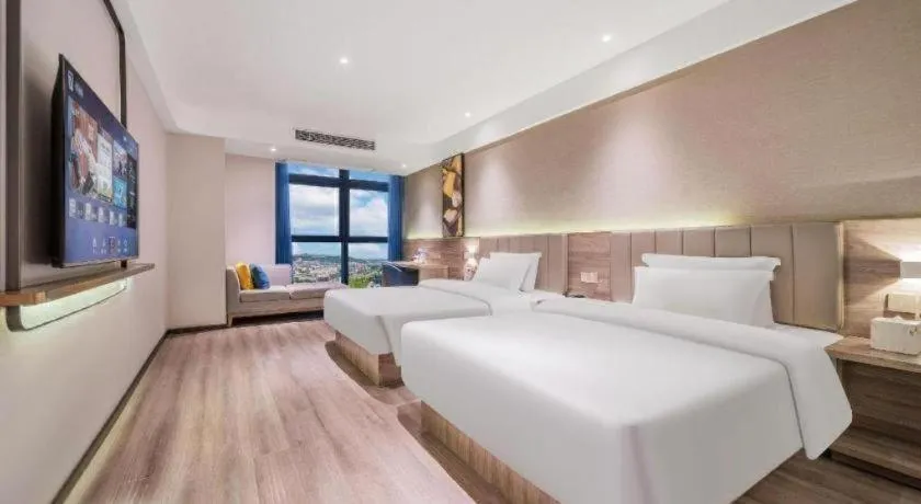 Bed in 7 Days Premium Hotel Chongqing Jiangbei International Airport Terminal 3