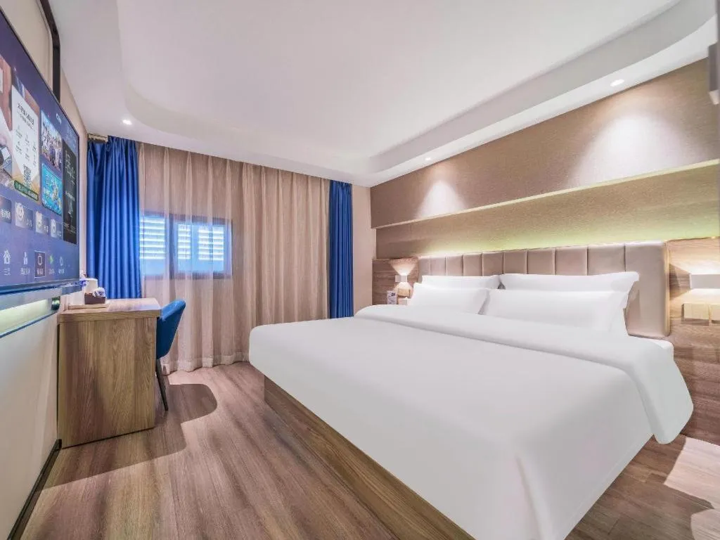 Bed in 7 Days Premium Hotel Chongqing Jiangbei International Airport Terminal 3