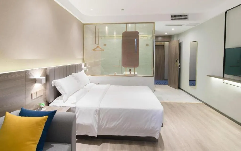 Bed in 7 Days Premium Hotel Chongqing Jiangbei International Airport Terminal 3