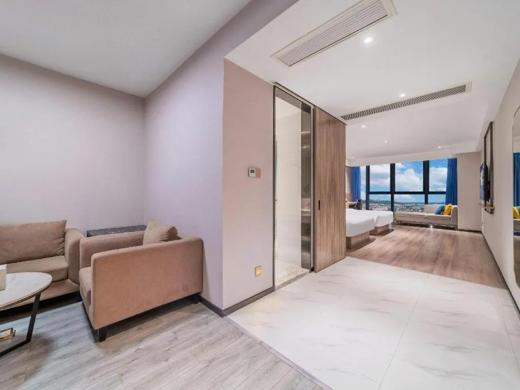 Bed in 7 Days Premium Hotel Chongqing Jiangbei International Airport Terminal 3