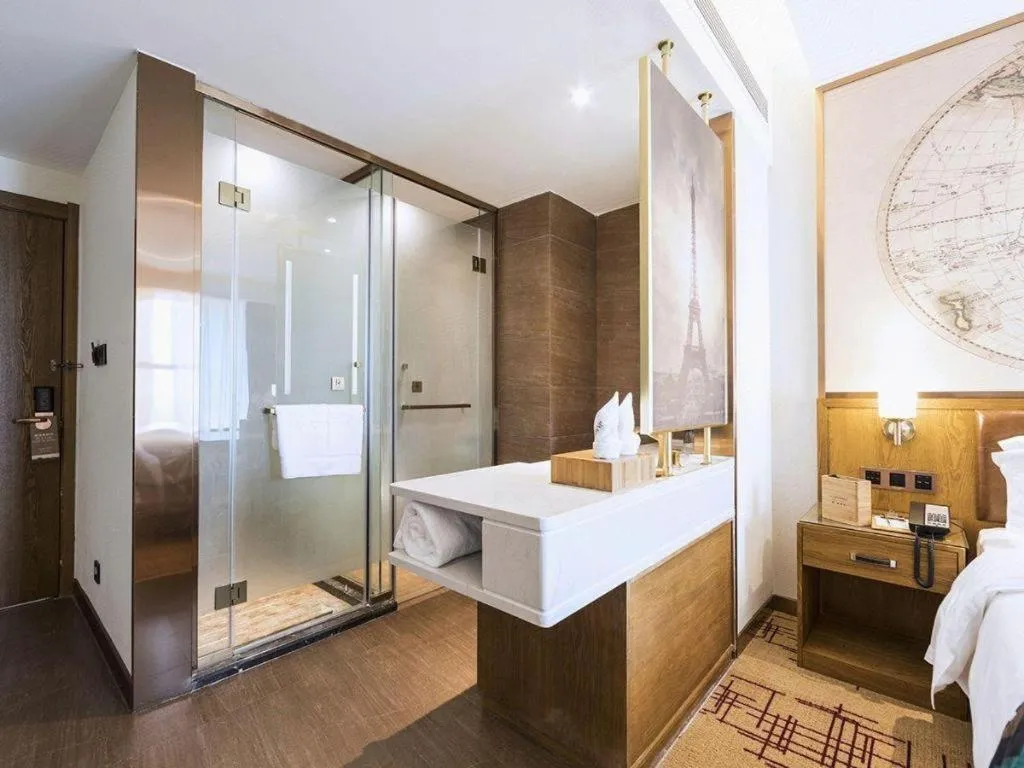 Bed in James Joyce Coffetel Zhengzhou Beilong Wetland Park