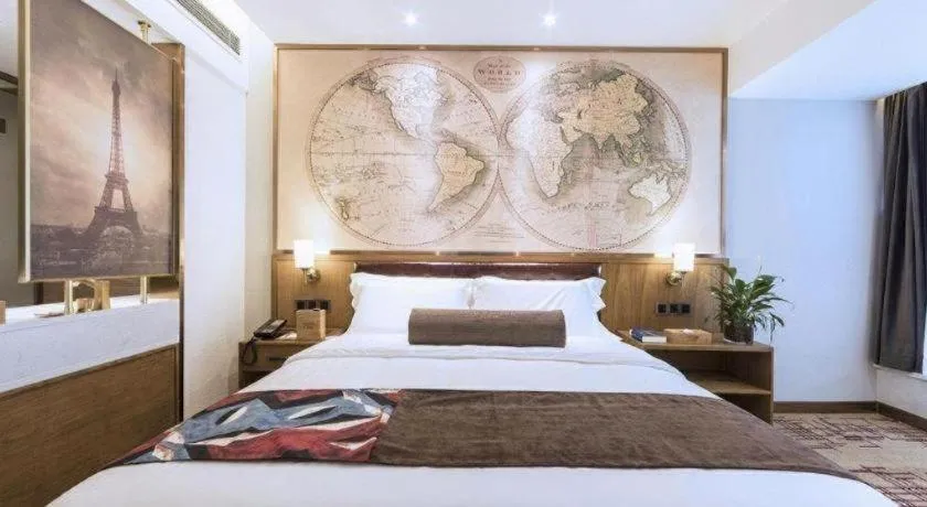 Bed in James Joyce Coffetel Zhengzhou Beilong Wetland Park