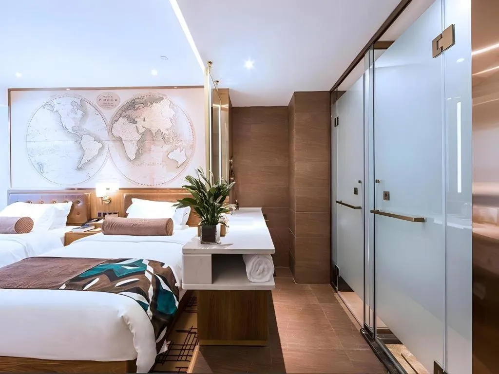 Bed in James Joyce Coffetel Zhengzhou Beilong Wetland Park