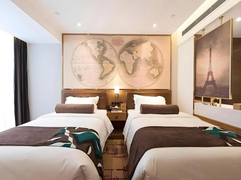 Bed in James Joyce Coffetel Zhengzhou Beilong Wetland Park