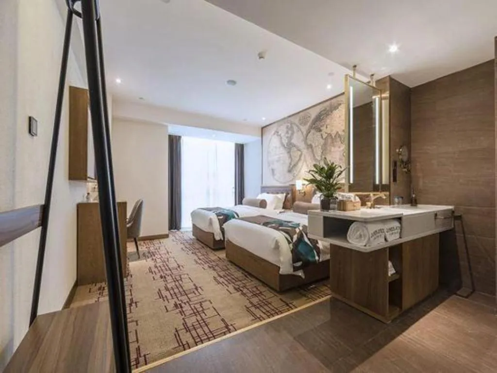 Bed in James Joyce Coffetel Zhengzhou Beilong Wetland Park