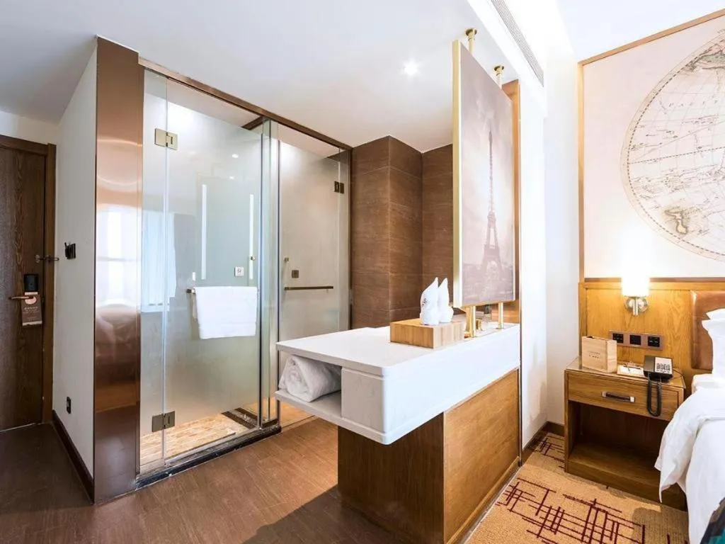 Bed in James Joyce Coffetel Zhengzhou Beilong Wetland Park