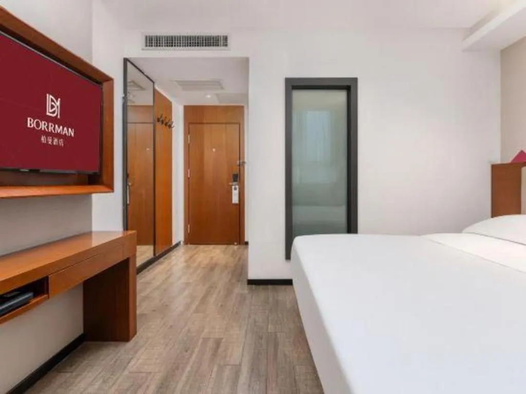 Bed in Borrman Hotel Guangzhou Southern Hospital Meihuayuan Metro Station