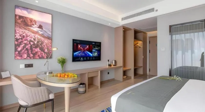 Bed in Gya Hotel Kunming Zijin Center Xiaodongcun Metro Station