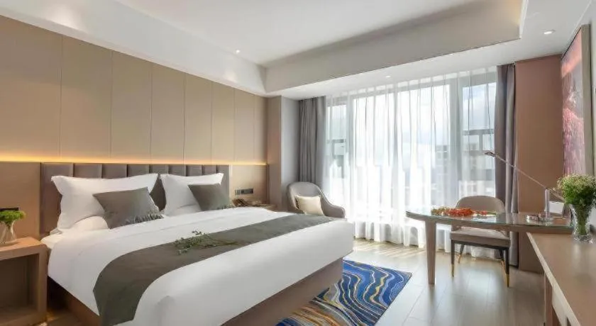 Bed in Gya Hotel Kunming Zijin Center Xiaodongcun Metro Station