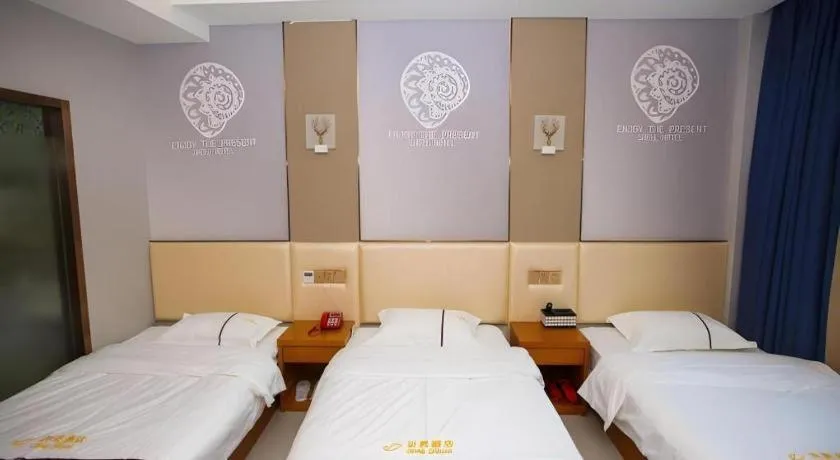Bed in Shell Hotel Jiangsu Kunshan Lujia Town Youyi Road