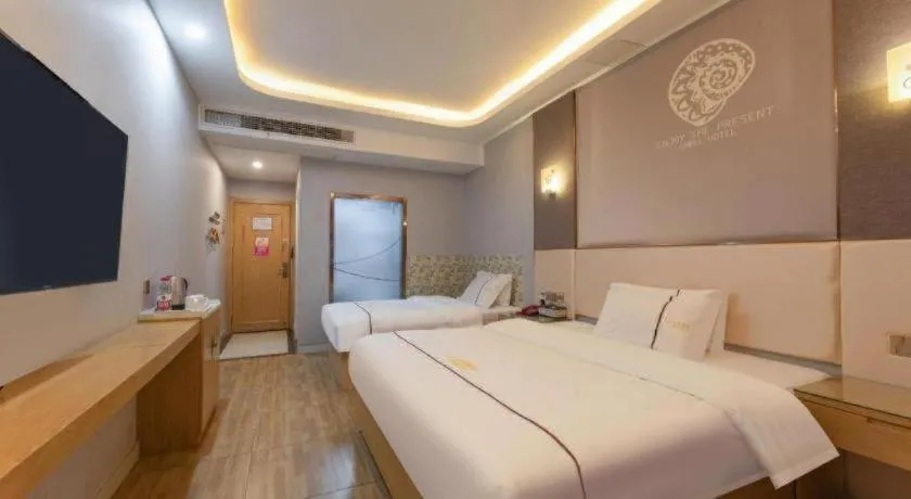 Bed in Shell Hotel Jiangsu Kunshan Lujia Town Youyi Road