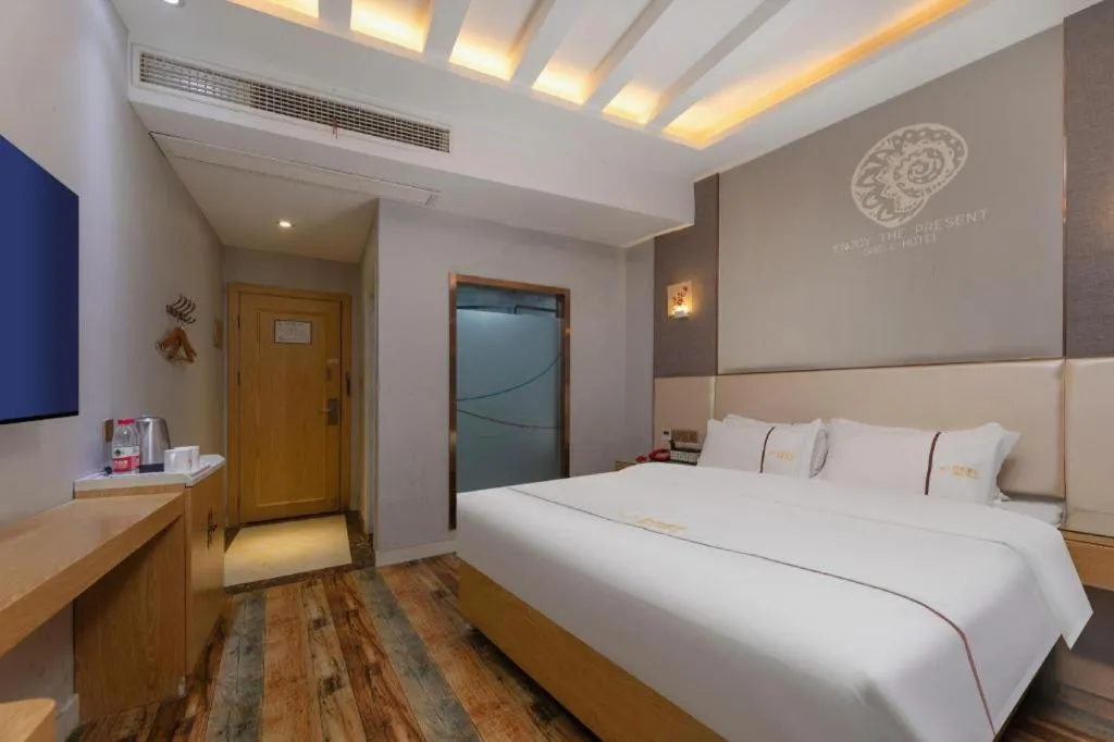 Bed in Shell Hotel Jiangsu Kunshan Lujia Town Youyi Road