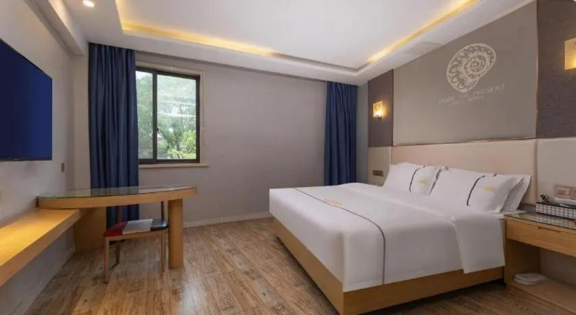 Bed in Shell Hotel Jiangsu Kunshan Lujia Town Youyi Road