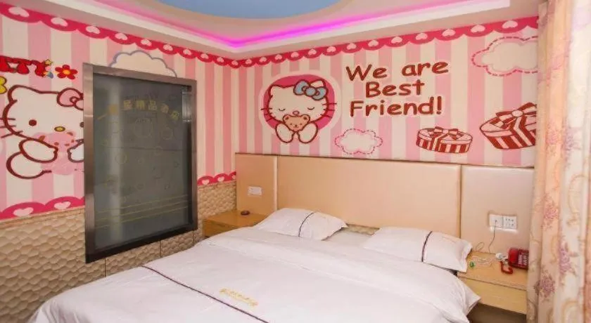 Bed in Shell Hotel Jiangsu Kunshan Lujia Town Youyi Road