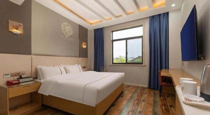 Bed in Shell Hotel Jiangsu Kunshan Lujia Town Youyi Road