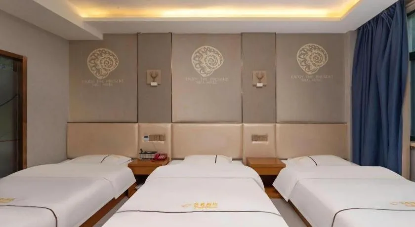 Bed in Shell Hotel Jiangsu Kunshan Lujia Town Youyi Road