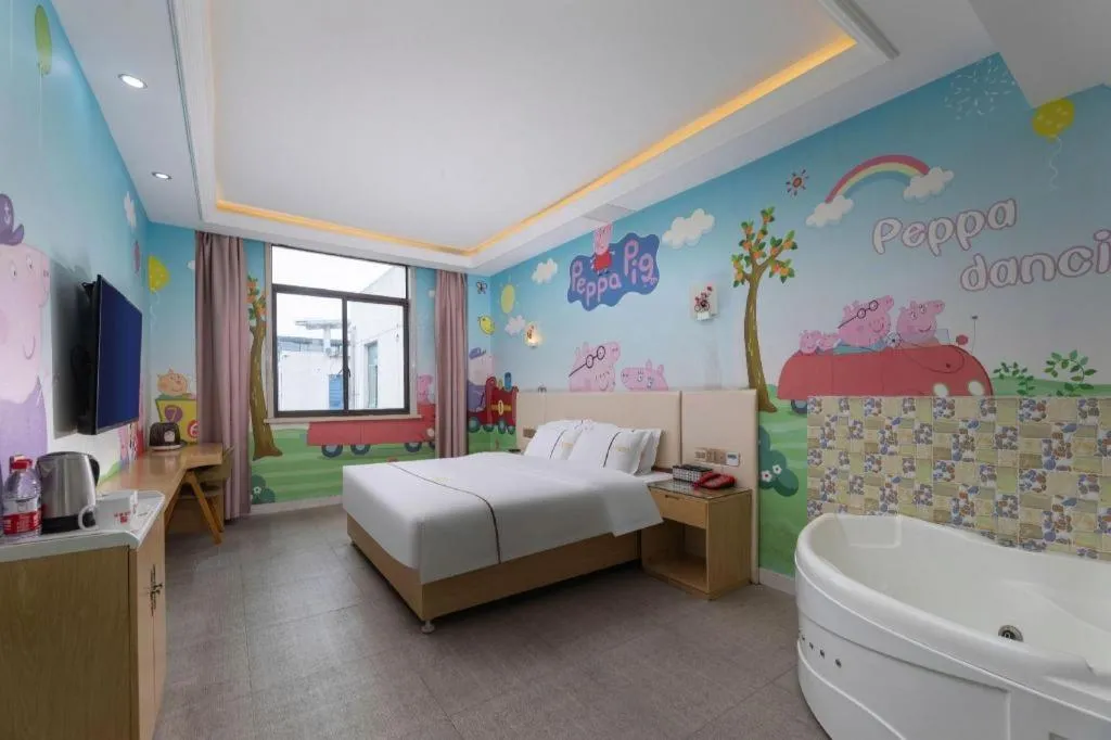 Bed in Shell Hotel Jiangsu Kunshan Lujia Town Youyi Road