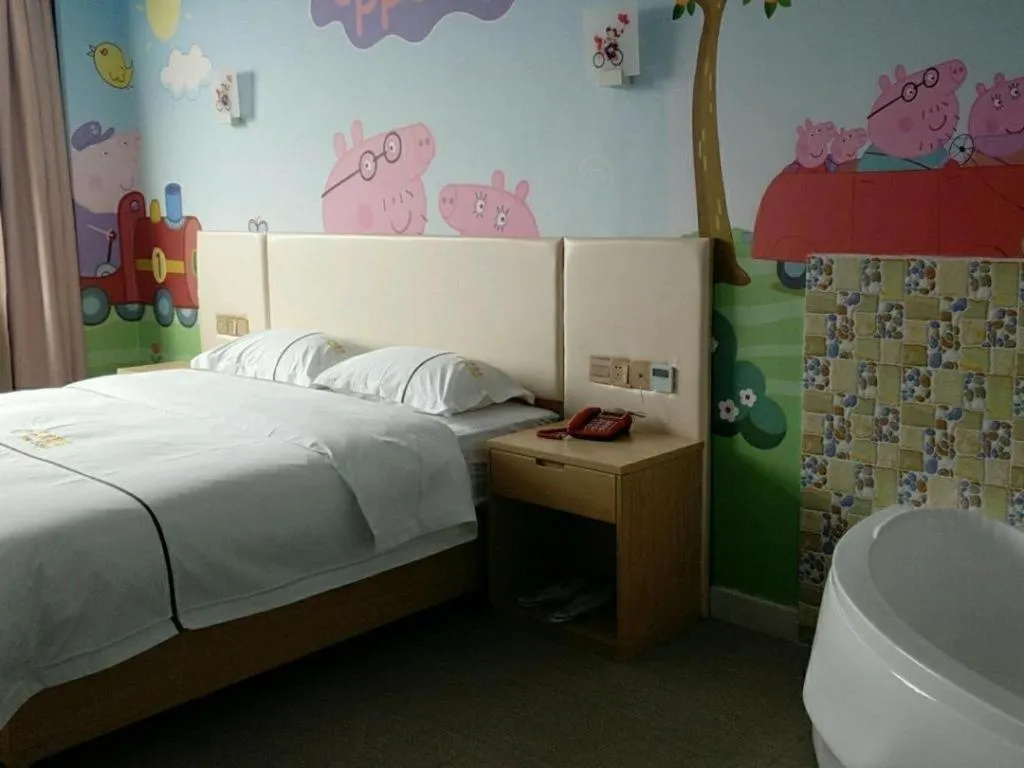 Bed in Shell Hotel Jiangsu Kunshan Lujia Town Youyi Road