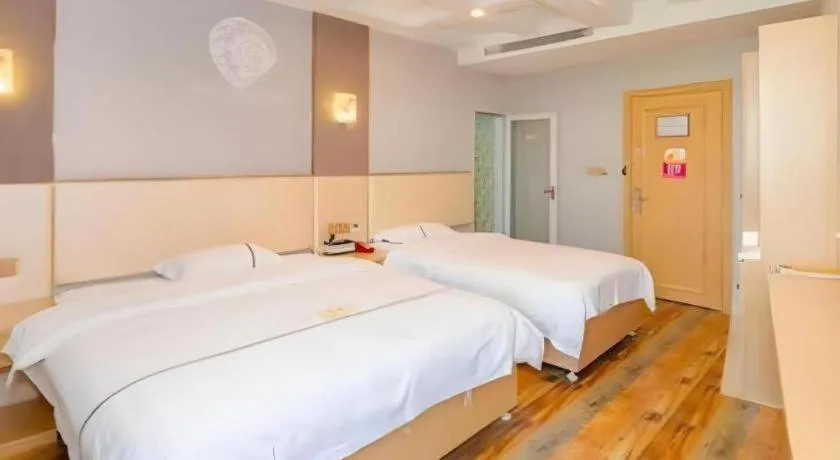 Bed in Shell Hotel Jiangsu Kunshan Lujia Town Youyi Road