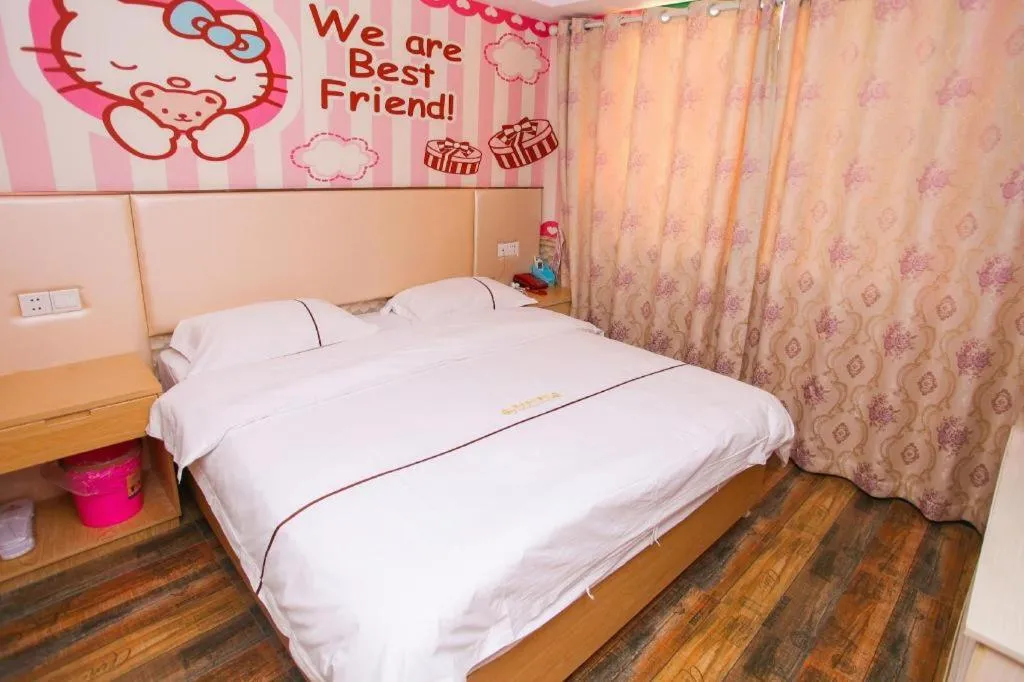 Bed in Shell Hotel Jiangsu Kunshan Lujia Town Youyi Road