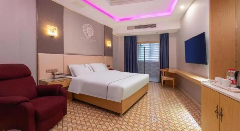 Bed in Shell Hotel Jiangsu Kunshan Lujia Town Youyi Road