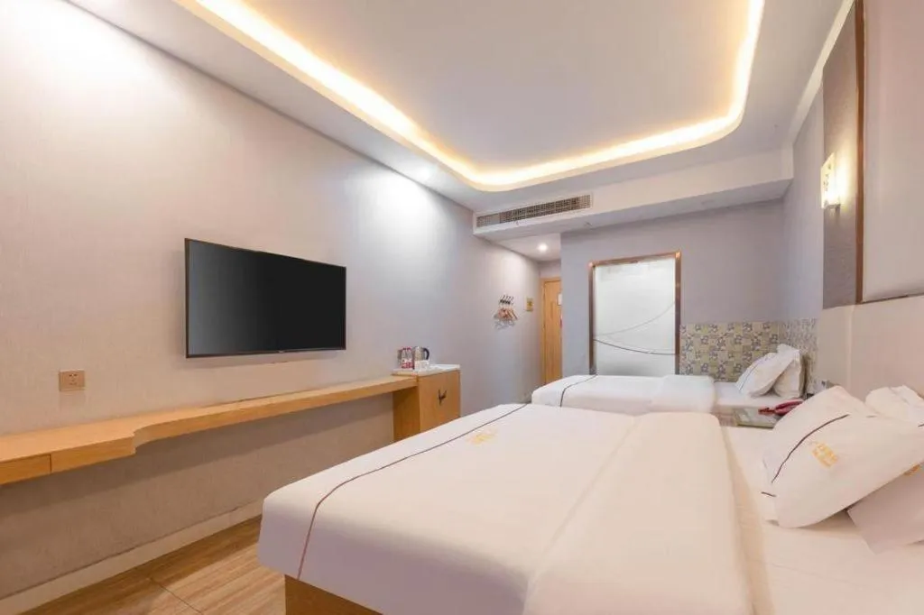 Bed in Shell Hotel Jiangsu Kunshan Lujia Town Youyi Road