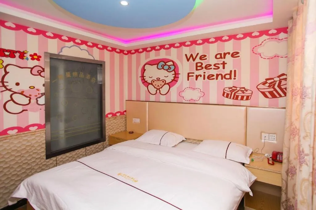 Bed in Shell Hotel Jiangsu Kunshan Lujia Town Youyi Road