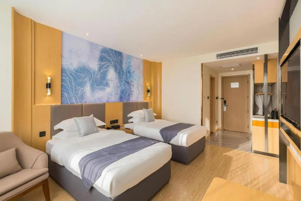 Bed in GreenTree Eastern Hotel Tianjin Dongli Development Zone Xinli Metro Station