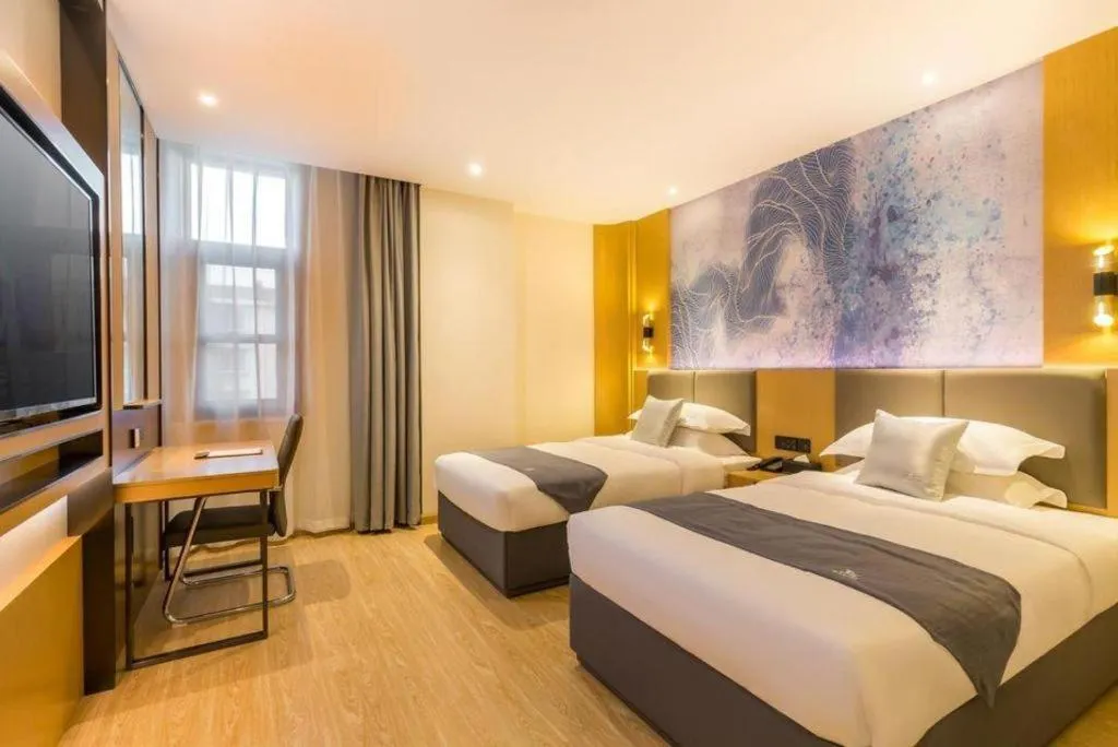 Bed in GreenTree Eastern Hotel Tianjin Dongli Development Zone Xinli Metro Station