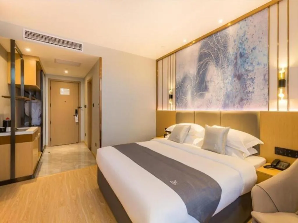 Bed in GreenTree Eastern Hotel Tianjin Dongli Development Zone Xinli Metro Station