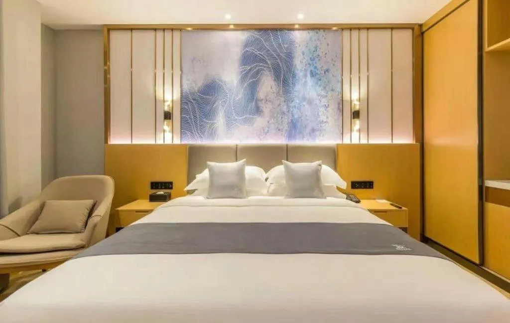 Bed in GreenTree Eastern Hotel Tianjin Dongli Development Zone Xinli Metro Station