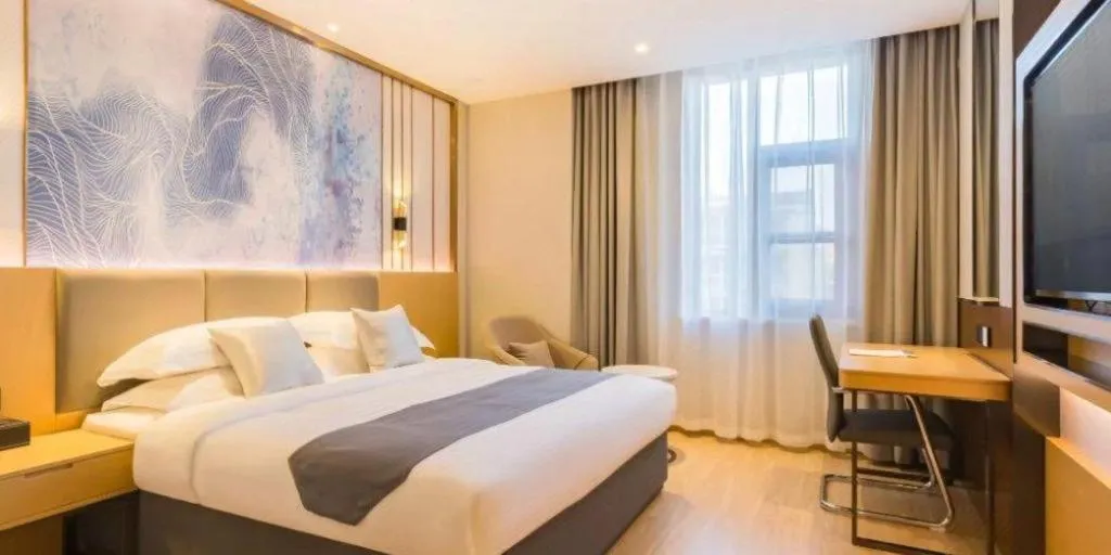 Bed in GreenTree Eastern Hotel Tianjin Dongli Development Zone Xinli Metro Station