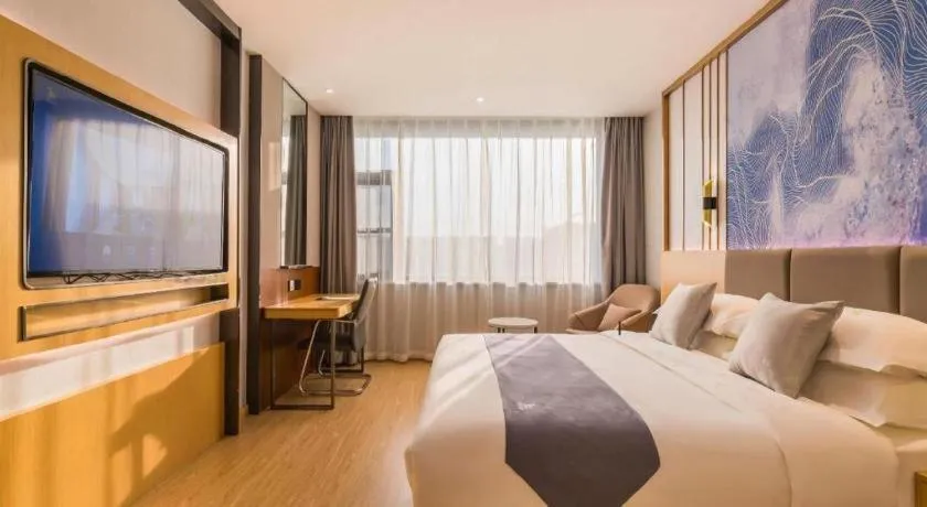 Bed in GreenTree Eastern Hotel Tianjin Dongli Development Zone Xinli Metro Station