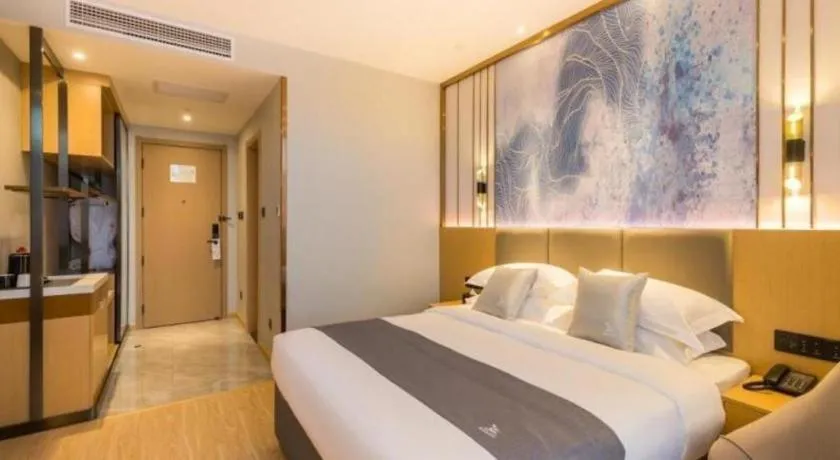 Bed in GreenTree Eastern Hotel Tianjin Dongli Development Zone Xinli Metro Station