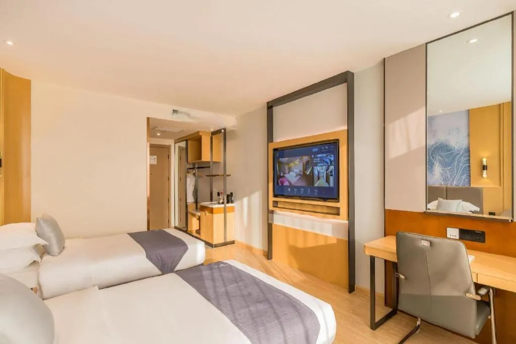 Bed in GreenTree Eastern Hotel Tianjin Dongli Development Zone Xinli Metro Station