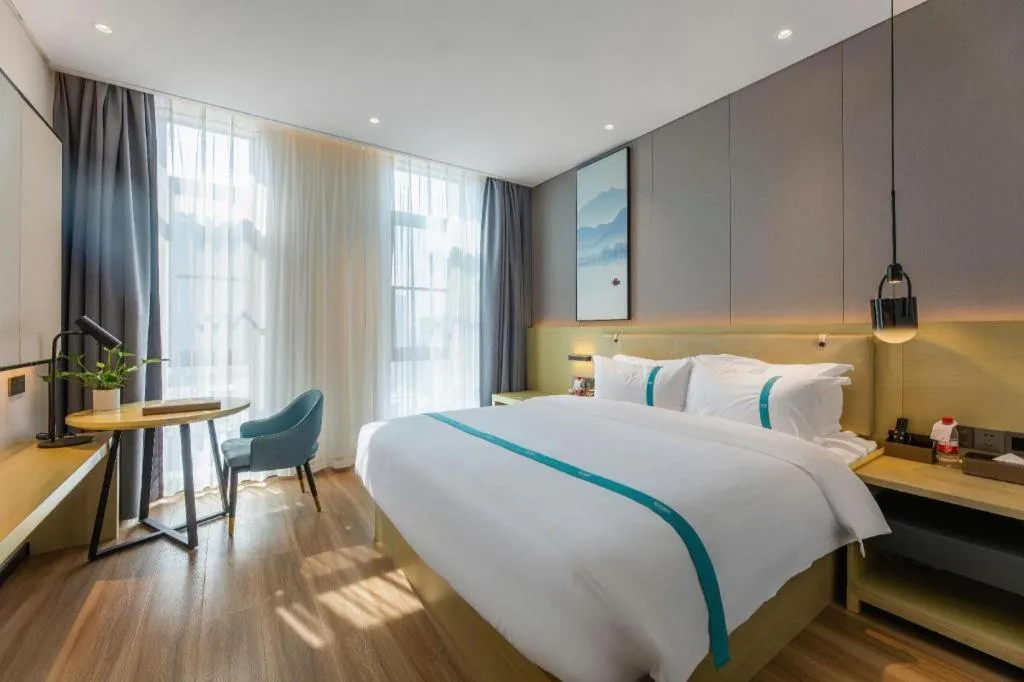 Bed in VX Hotel Hubei Wuhan Hongshan District 1st Guanggu Road