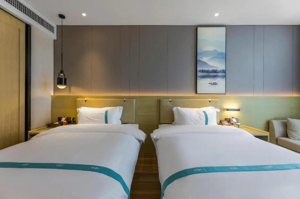 Bed in VX Hotel Hubei Wuhan Hongshan District 1st Guanggu Road