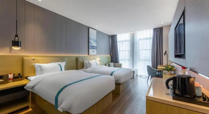 Bed in VX Hotel Hubei Wuhan Hongshan District 1st Guanggu Road