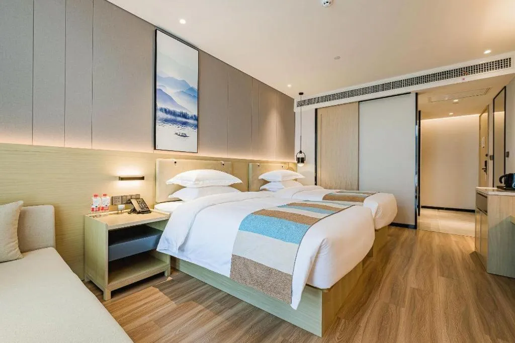 Bed in VX Hotel Hubei Wuhan Hongshan District 1st Guanggu Road