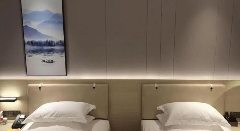 Bed in VX Hotel Hubei Wuhan Hongshan District 1st Guanggu Road