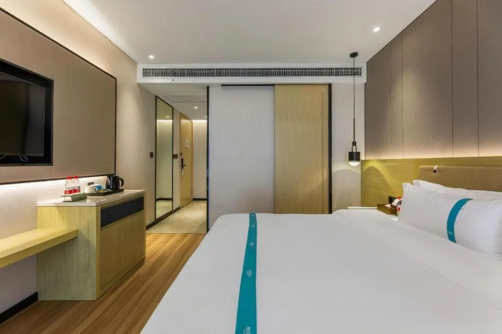 Bed in VX Hotel Hubei Wuhan Hongshan District 1st Guanggu Road