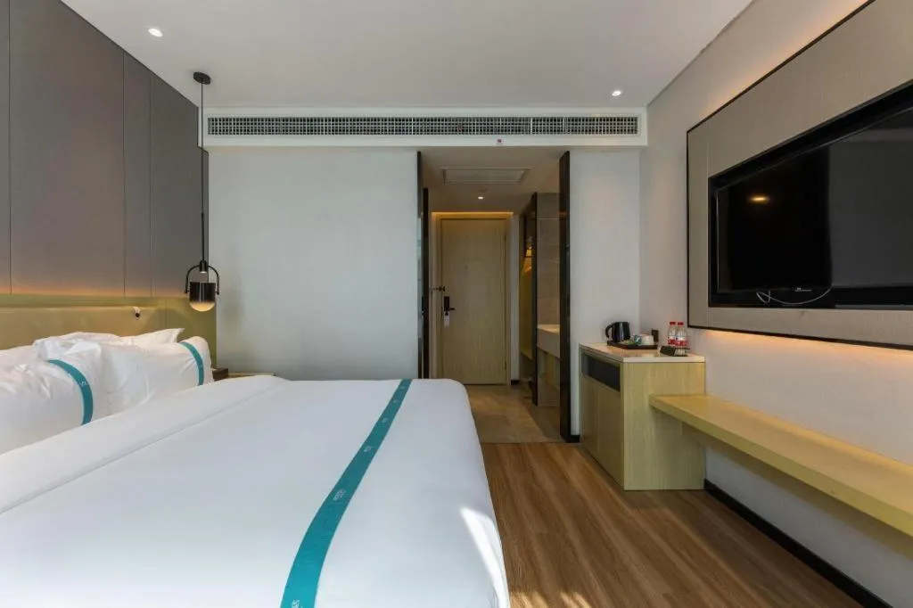 Bed in VX Hotel Hubei Wuhan Hongshan District 1st Guanggu Road