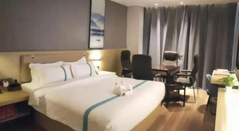 Bed in VX Hotel Hubei Wuhan Hongshan District 1st Guanggu Road