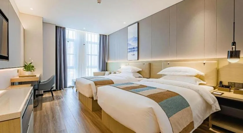 Bed in VX Hotel Hubei Wuhan Hongshan District 1st Guanggu Road